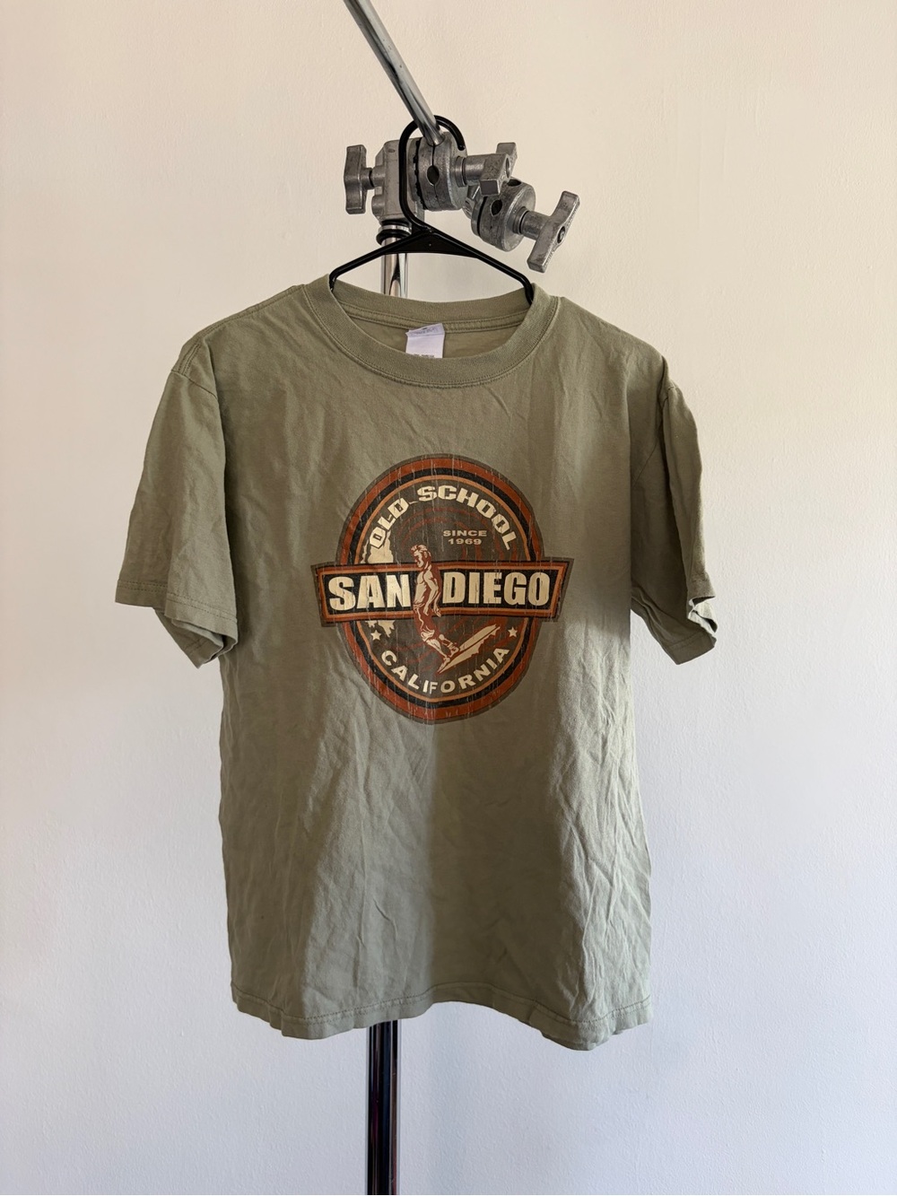 Anvil Olive Green San Diego Graphic Tee